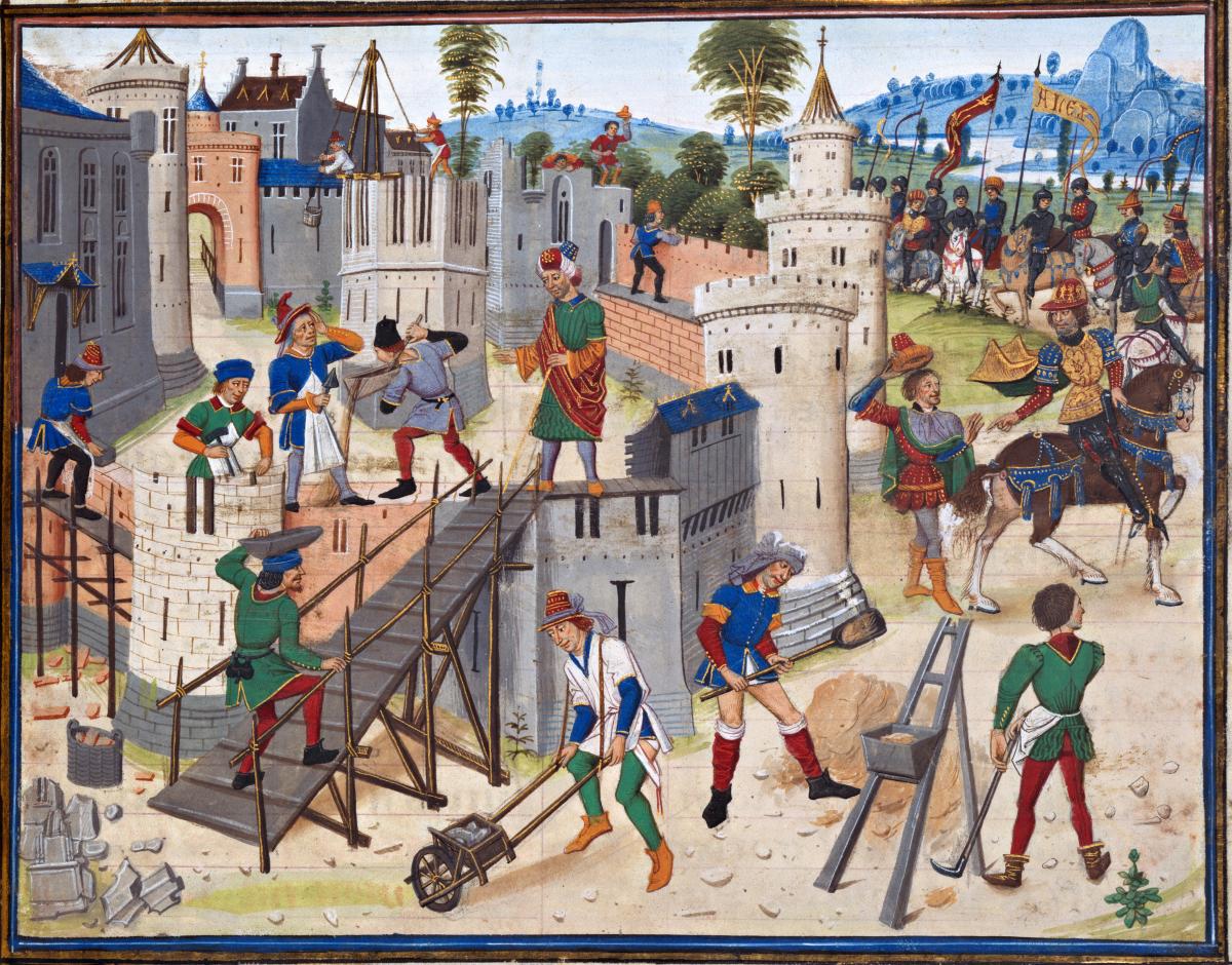 Visuel de l'exposition "La construction en pierre au Moyen Âge".